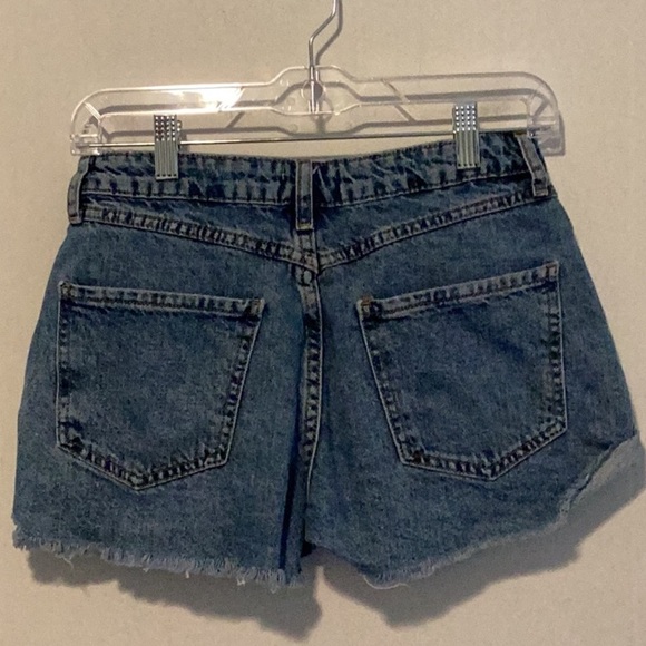 Forever 21 Button Fly Cut Off Denim Shorts T36* 42625 - Picture 2 of 5
